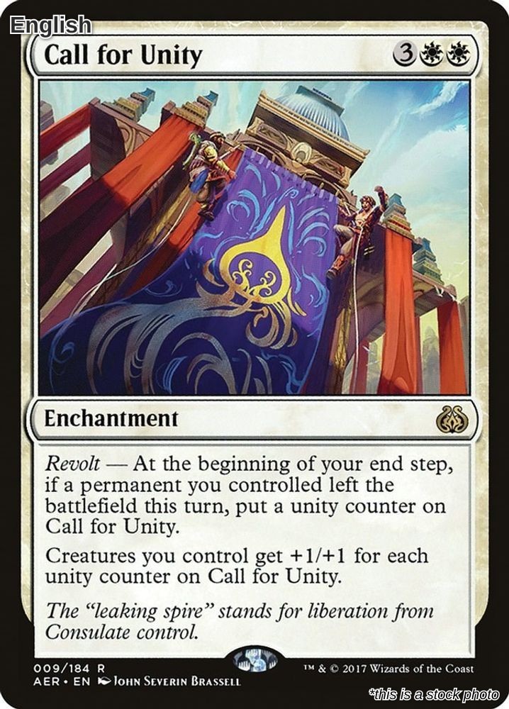 Magic Call for Unity 9 Rare Aether Revolt NM