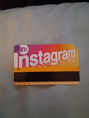 Instagram, Metrocard, Versions 1 & 2 Mint condition $0 Value, (souvenir)