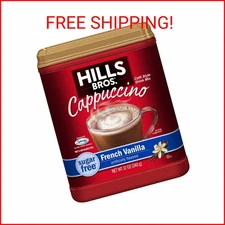 Hills Bros. Instant Cappuccino Mix, Sugar Free French Vanilla (12 Oz, Pack of 1)