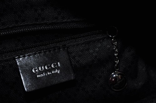 Gucci Nylon Shoulder Bag Handbag Auth Black Medium Women Italy 114843 - Picture 14 of 15