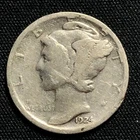 1924-D Mercury Dime Silver Denver Mint Good Condition