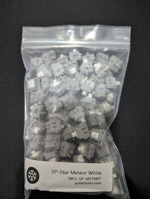 SP Star Meteor White Linear Switches 57g LOT (Stock) QTY 131