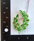 peridot green brooch Unmarked beautiful vintage