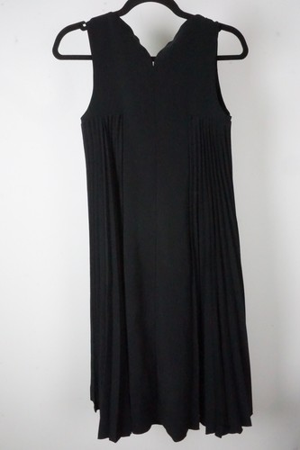 Giorgio Armani Solid Black Pleated Tent Dress Sz 38 BRAND NEW - Picture 4 of 6