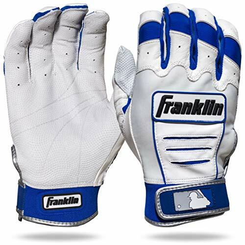 Franklin Adult CFX Pro Batting Gloves White/Blue XL Franklin Adult CFX Pro Batting Gloves White/Blue XL