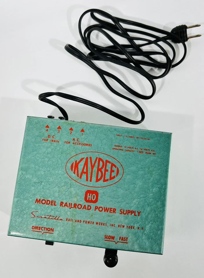 Vintage Scintilla Rail & Power Works KAYBEE HO Model Railroad Power Supply AC/DC - Image 2 of 4