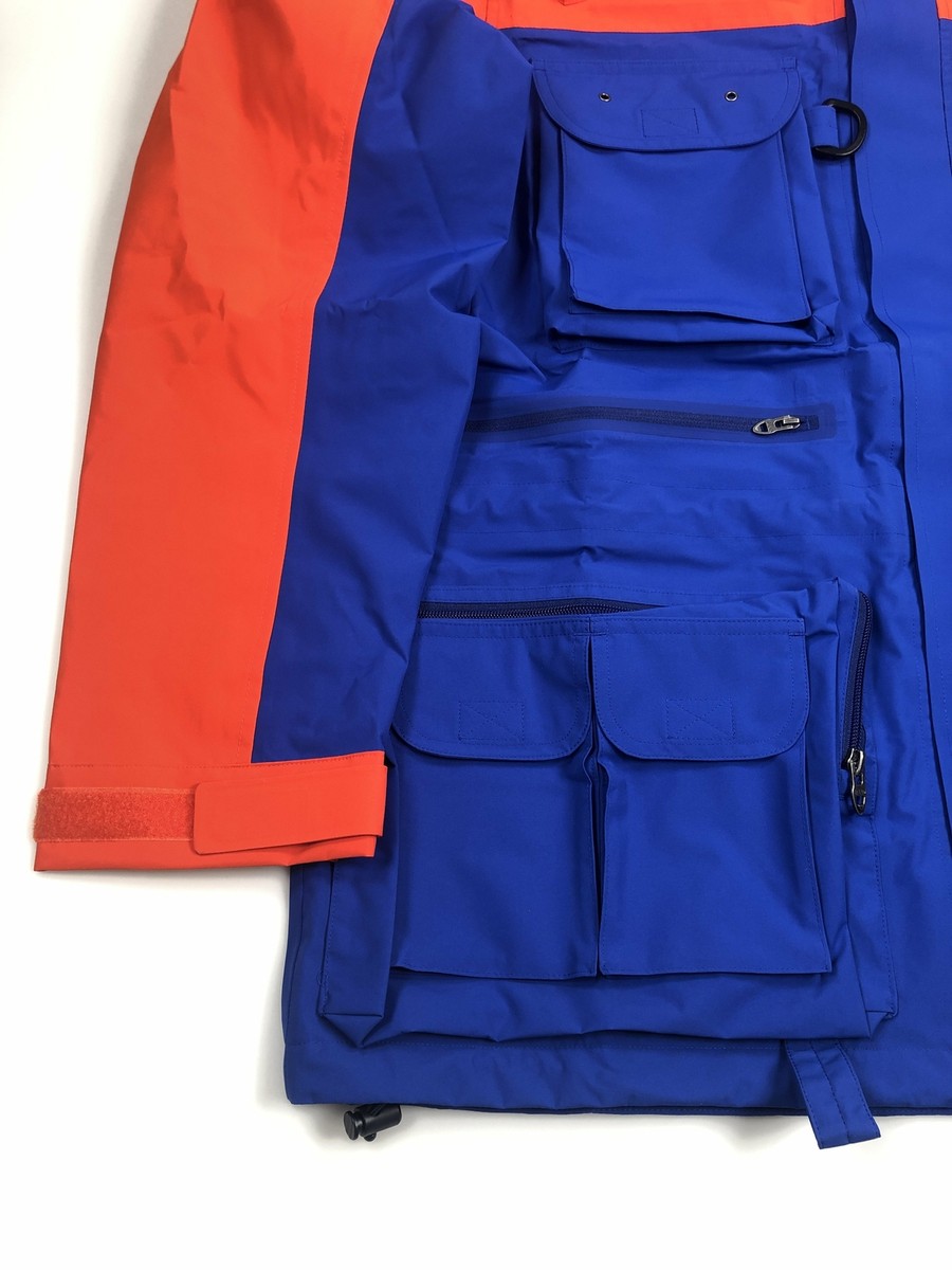 XXL POLO RALPH LAUREN ORANGE BLUE HI TECH ZIPPER POCKET