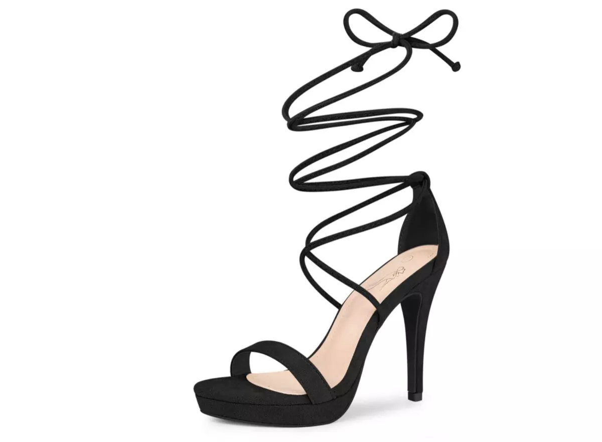3 inch hotsell lace up heels