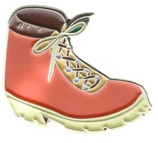 Hiking Boot Award OrangeHat or Lapel Pin AV0232 F3D33V