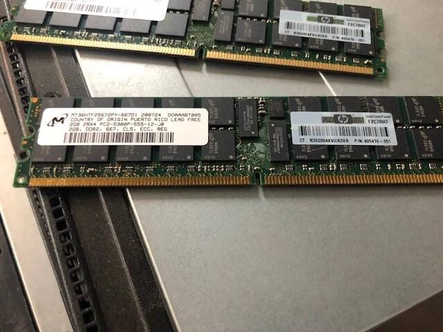 24GB (12X2GB) 667MHZ PC2-5300 ECC CL5 DDR2 SDRAM DIMM - Image 4 of 4