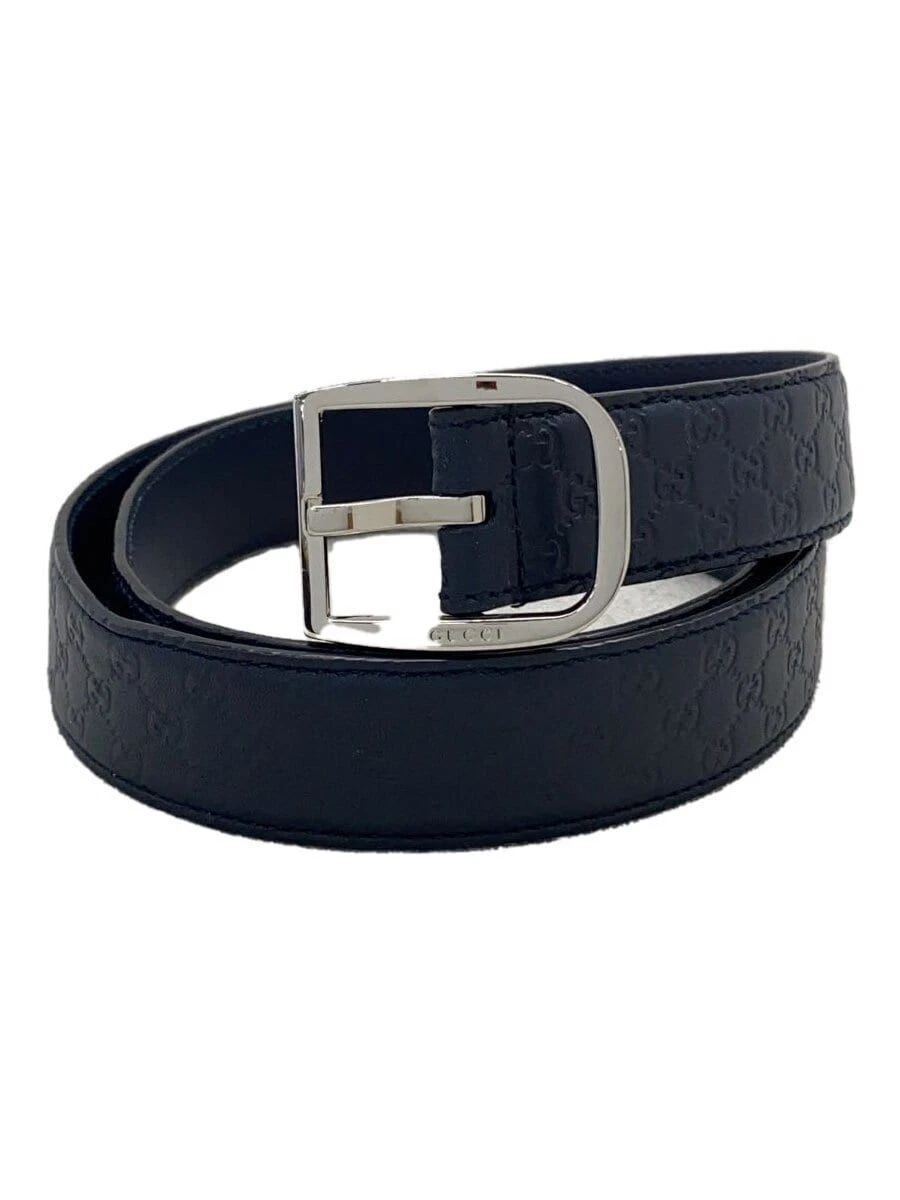 Ceinture GUCCI cuir marine uni homme occasion