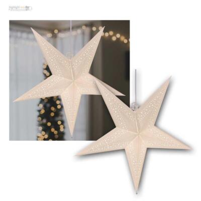 Weihnachts-Stern HEAVEN, Adventsstern 5-zackig Fensterschmuck mit/ohne LED Birne