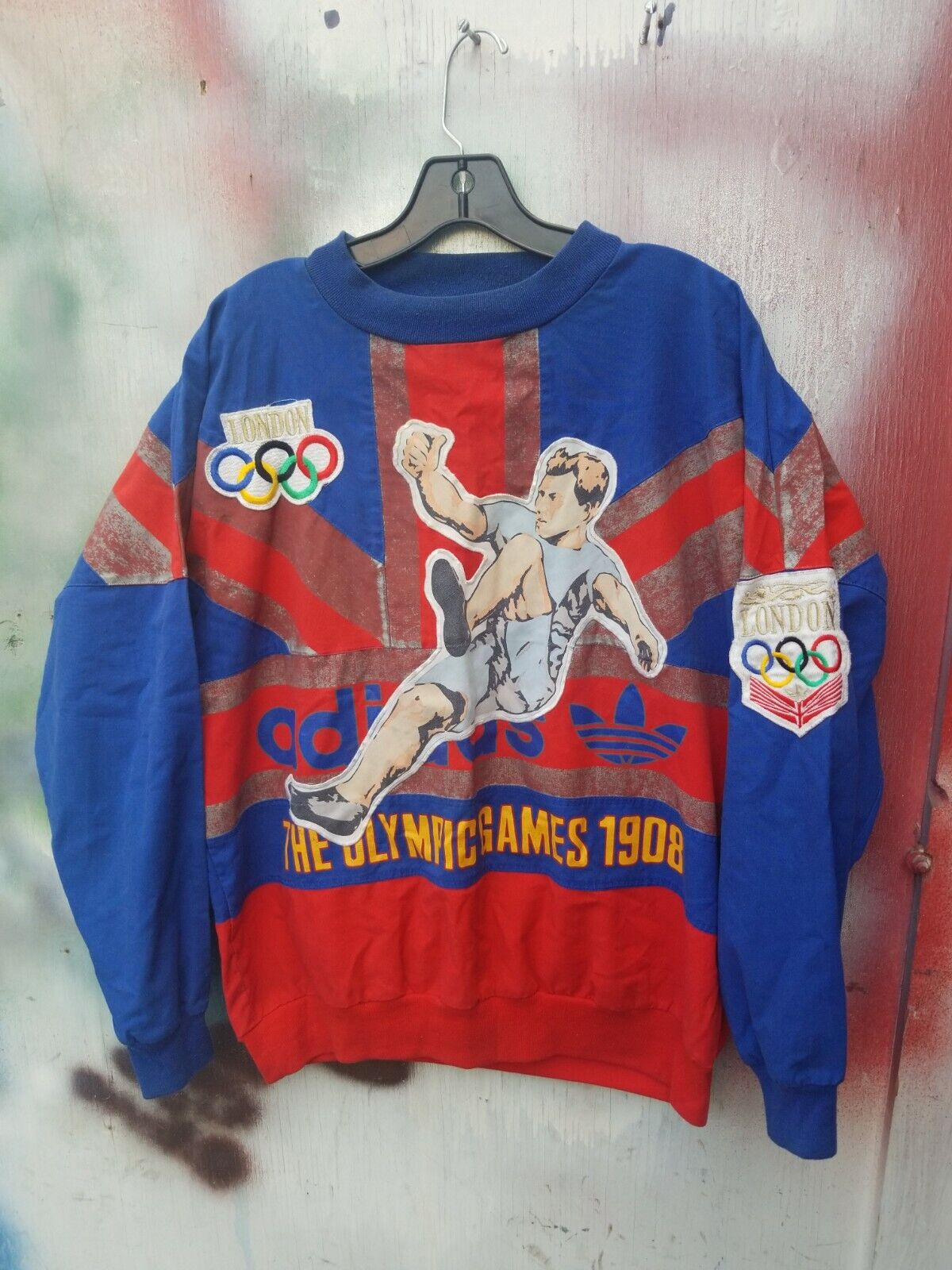 ADIDAS Vintage British Olympic Workshops 1996 Tee - Size Large – Boomerangs