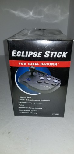NEW IN BOX Sega Saturn Eclipse Stick Arcade Joystick Black Box Model #38B - Picture 3 of 3