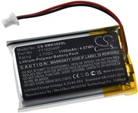 Akku Kompatibel Mit Sena Typ YT102540P 3,7V 1100Mah/4Wh Li-Polymer Schwarz