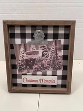 Wooden Christmas Picture Frame 8” x 9”