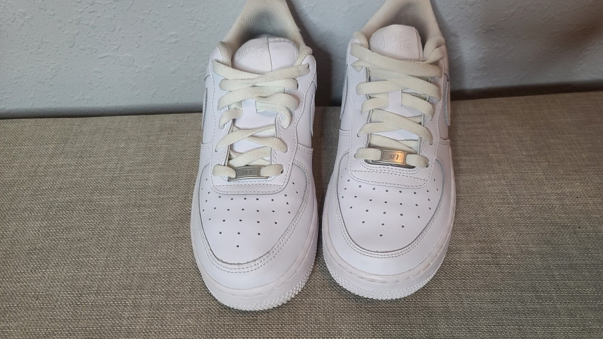 Nike Air Force 1 AF1 Youth Size 7Y Triple White Low Sneakers