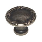 Top Knobs Edwardian Ribbon & Reed 1 1/4" Round Cabinet Knob German Bronze M942