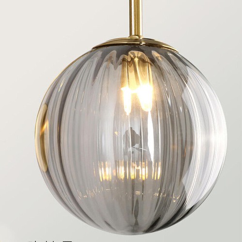 Colgante de vidrio acanalado luz de Navidad montaje en techo globo pantalla cocina - Imagen 9 de 27