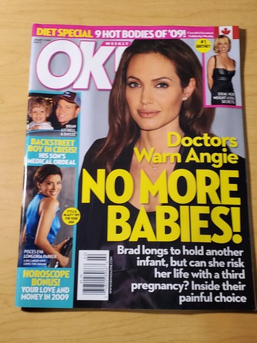 OK WEEKLY Magazine (January 12, 2009) Angelina Jolie | Canada Edition - Picture 2 of 12