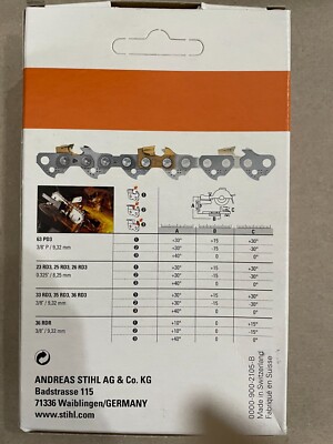 26RD3 68 STIHL NEW CHAINSAW CHAIN SAW 18 in. .325 .63 68 18 INCH