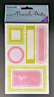 Dovecraft Embossed Punch Outs ~ 5 Farbvarianten