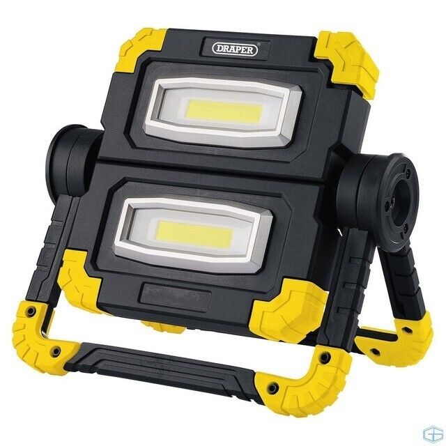DRAPER TWIN 10W COB LED RECHARGEABLE WORKLIGHT 850 LUMENS STOCK NO: 87696