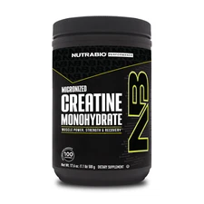 NUTRABIO CREATINE MONOHYDRATE POWDER Micronized Muscle Strength Power 500 Grams