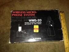 AZDEN Wireless Transmitter Receiver Microphone System Model WMs-20