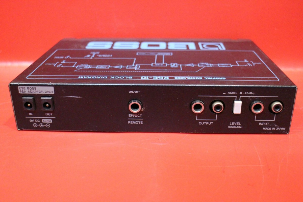 USED BOSS RGE-10 RGE 10 Graphic Equalizer Micro Rack Series