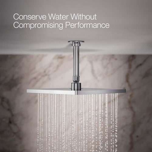 KOHLER 26149-CP Honesty Square 10" Tête de pluie monofonction, couverture complète - Photo 5/7