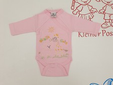 Baby Body Langarmbody Wickelbody Größe 50 56 62 in 5 Farben mit Stickerei