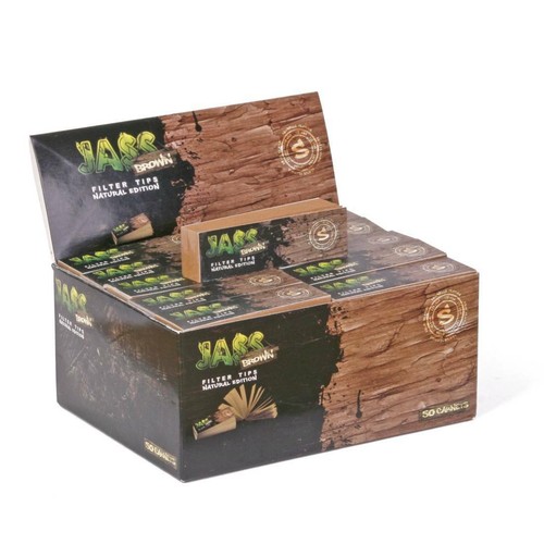 JASS TIPS BROWN Boite 50 Carnets Filtres Carton - 2 Largeurs  - Afbeelding 1 van 3