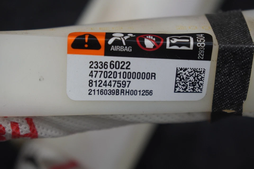 Cortina airbag cabeza techo pasajero derecho 23366022 Chevrolet Silverado 3500 15-19 Foto 3 de 3