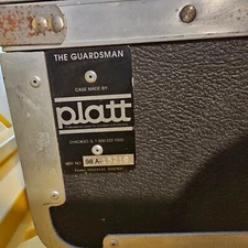 Vintage Platt The Guardsman Hard Sided Case w/ dividers approx. 19" x 13" x 11"