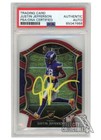 Justin Jefferson 2020 Select Concourse Maroon Die-Cut Auto RC #61 PSA/DNA Yellow