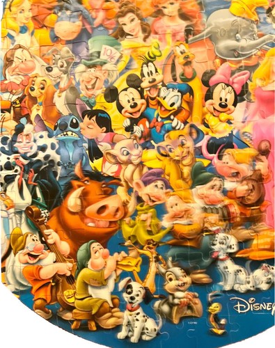 Disney Circle of Friends 150 Piece Lenticular Jigsaw Puzzle 18" Round FREE SHIPP - Picture 8 of 17