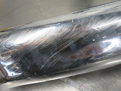 EB844 2010 10 HARLEY-DAVIDSON FLTR ROAD GLIDE EXHAUST CHROME HEAD PIPE - Picture 8 of 9