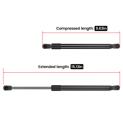 Front Hood Lift Supports Gas Prop Shock Struts Set Of 2 For - View #3