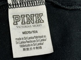 PINK Victoria Secret Pants Womens Size Medium Black Mesh Active Wear Pants