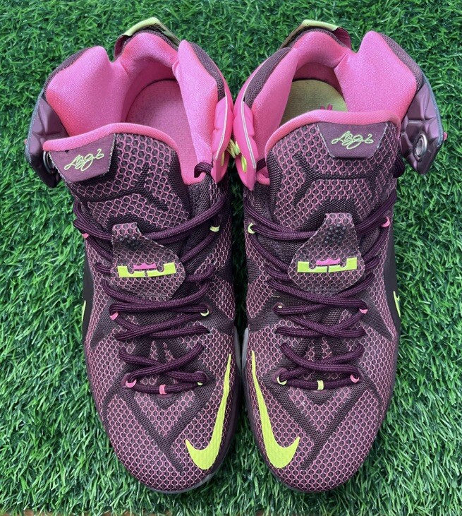 Nike LeBron 12 XII Double Helix Burgundy Size 11 Sneakers  display picture 3