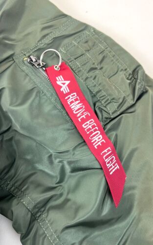 Alpha Industries USAF MA-1 Intermediate Flyers Bomber Jacket Sage Green X-Large - Picture 3 of 8