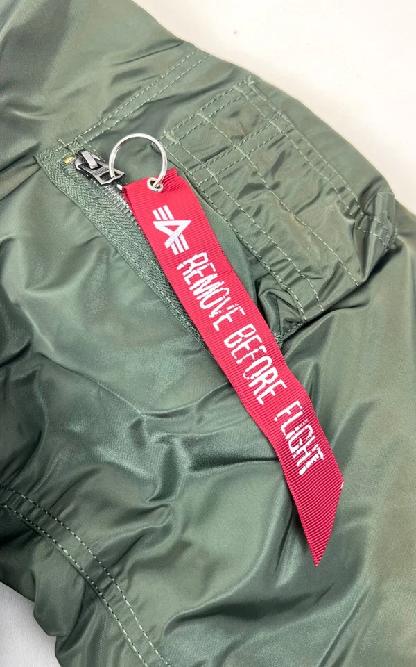 Chaqueta de bombardero Alpha Industries USAF MA-1 Intermediate Flyers verde salvia X-grande Foto 3 de 4
