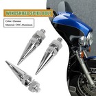 Chrome Windshield Spike Bolts Screws For Harley Electra Tri Glide Ultra Classic