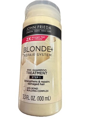 John Frieda Blonde+ Repair System Pre-Shampoo Treatment 3.3 oz STEP 1