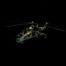 Trumpeter 1:48 Mi 24P Hind Helicopter assembled and painted In Ukrainian Livery