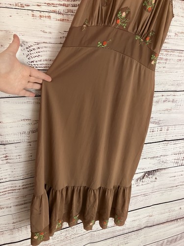 Vintage Faerie Surelock Women's Nightgowns/Sleepwear 1950's Size 34 Brown FLAWED - Picture 5 of 16