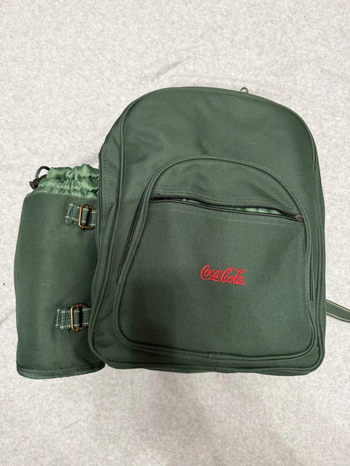 Juego de mochila de picnic Coca-Cola para 4 - Bolsa aislante completa con utensilios Foto 2 de 4