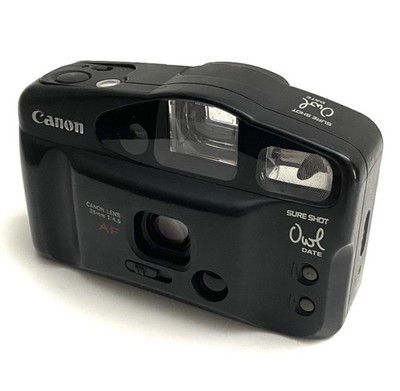 Vintage Canon Sure Shot AF Owl Date 35mm Film Point & Shoot Camera TESTED