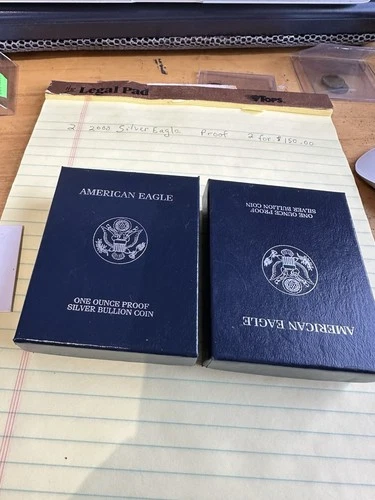 2000 American Silver Eagles Proof PR70 Cam